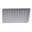 Pemberly Row 8 in Square Ultra-Thin Rain Shower Head in Stainless Steel