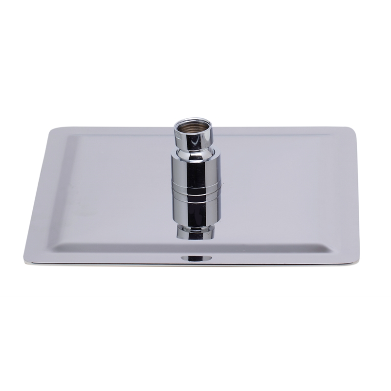 Pemberly Row 8 in Square Ultra-Thin Rain Shower Head in Stainless Steel