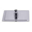Pemberly Row 8 in Square Ultra-Thin Rain Shower Head in Stainless Steel