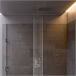 Pemberly Row 8 in Square Ultra-Thin Rain Shower Head in Stainless Steel