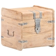 Pemberly Row Solid Acacia Wood Storage Chest in White
