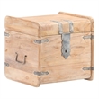 Pemberly Row Solid Acacia Wood Storage Chest in White