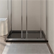 Pemberly Row Rectangular ABS Shower Base Tray in Black