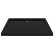 Pemberly Row Rectangular ABS Shower Base Tray in Black