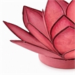 Pemberly Row Handmade Capiz Shell Lotus Tea Light Holder in Pink Finish