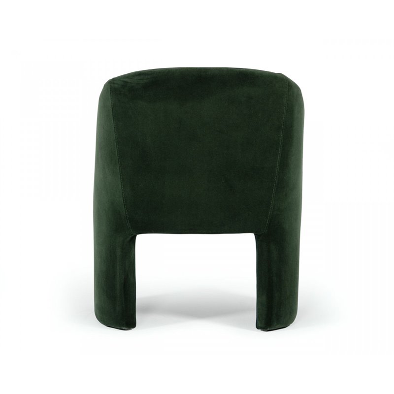 Pemberly Row Velvet Upholstered Dining Chair in Jade Green