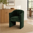 Pemberly Row Velvet Upholstered Dining Chair in Jade Green