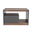 Pemberly Row Modern Wood Nightstand with 1 Drawer in Walnut