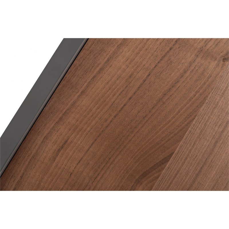 Pemberly Row Modern Wood Nightstand with 1 Drawer in Walnut