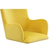Pemberly Row Barrett Modern Velvet Wingback Dining Chair in Yellow