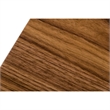 Pemberly Row Rectangular Modern Metal & Veneer Dining Table in Walnut