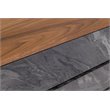 Pemberly Row Veneer & MDF Wood Bedroom Dresser in Walnut & Gray