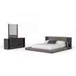 Pemberly Row Modern 6-Drawers Wooden Dresser with Bookshelf in Gray