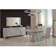Pemberly Row Rectangular Gray Glass Buffet Mirror with Inward Frame Design