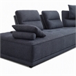 Pemberly Row Modular Sectional Sofa in Blue Fabric Upholstery
