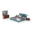 Pemberly Row 6-Drawer Walnut Veneer and Solid Rubberwood Dresser