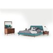 Pemberly Row 6-Drawer Walnut Veneer and Solid Rubberwood Dresser