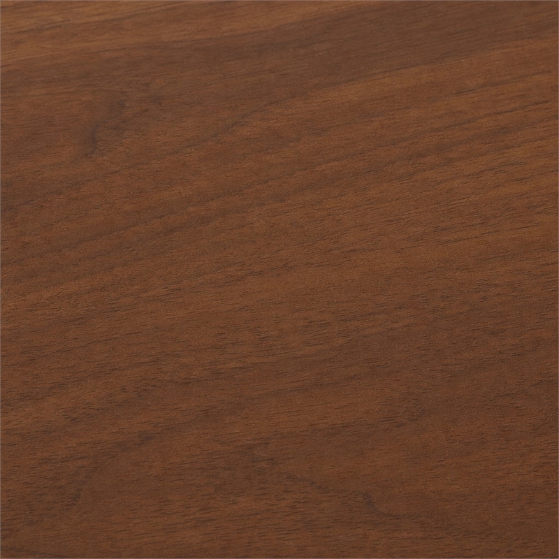 Pemberly Row 6-Drawer Walnut Veneer and Solid Rubberwood Dresser