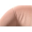 Pemberly Row Pink Velvet Accent Chair with Gold Stainless Steel Legs