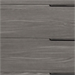 Pemberly Row Modern Veneer and Metal 5-Drawer Chest in Matte Grey
