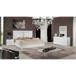 Pemberly Row Modern 6-Drawer MDF Wood Dresser in White Gloss Finish