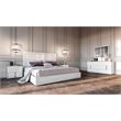 Pemberly Row Modern 6-Drawer MDF Wood Dresser in White Gloss Finish