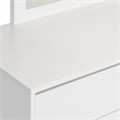 Pemberly Row Modern 6-Drawer MDF Wood Dresser in White Gloss Finish