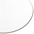 Pemberly Row 32 in Round Mid-Century Glass Mirror in Walnut/Clear