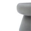 Pemberly Row Round Solid Concrete Stone Stool in Gray - 18 in