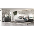 Pemberly Row Modern 6-Drawer Dresser in Gray Oak Veneer and Stainless Steel