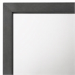 Pemberly Row Bryan Rectangular MDF and Glass Mirror in Wash Gray Clear