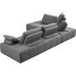 Pemberly Row Modular Gray Fabric Upholstered Sectional Sofa Set