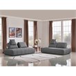 Pemberly Row Modular Gray Fabric Upholstered Sectional Sofa Set