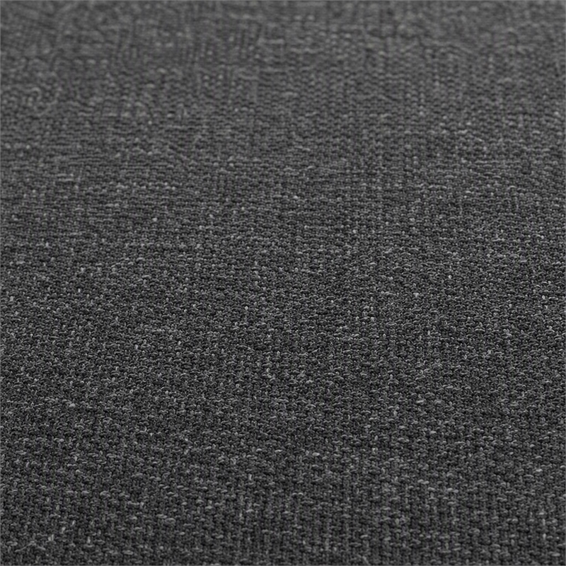 Pemberly Row Right Facing Sectional Sofa in Polyester Fabric Gray