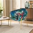 Pemberly Row Velvet Accent Chair with Gold Stainless Steel Legs
