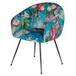 Pemberly Row Contemporary Dining Chair with Velvet and Cast Iron Legs