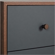 Pemberly Row Veneer and Rubberwood Bedroom Chest in Walnut and Charcoal