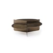 Pemberly Row Modern Metal Coffee Table in Antique Brass