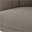Pemberly Row Polyester Fabric Upholstered Accent Chair in Gray