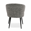 Pemberly Row Upholstered Gray Dining Chair with Engineered Wood Frame