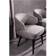 Pemberly Row Upholstered Gray Dining Chair with Engineered Wood Frame