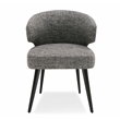 Pemberly Row Upholstered Gray Dining Chair with Engineered Wood Frame