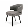 Pemberly Row Upholstered Gray Dining Chair with Engineered Wood Frame