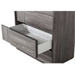 Pemberly Row 5-Drawer Modern MDF Chest in Matte Elm Gray Finish