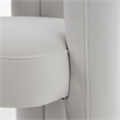 Pemberly Row Glam Velvet Upholstered Dining Chair in White
