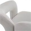 Pemberly Row Glam Velvet Upholstered Dining Chair in White