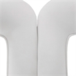 Pemberly Row Glam Velvet Upholstered Dining Chair in White
