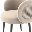 Pemberly Row Velvet & Metal Gray Upholstered Accent Chair