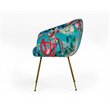 Pemberly Row Contemporary Velvet Accent Chair Multi-Color Finish