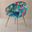 Pemberly Row Contemporary Velvet Accent Chair Multi-Color Finish